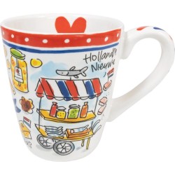 Mok XL - Grote mok - 350 ml - XL mok - grote beker - Hollandse cadeautjes - Holland souvenir - typisch Nederlands - Moederdag cadeau voor mama