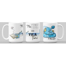 The Mokken Boutique - Een Mok voor Moederdag - Een unieke Mok: "Me-time = Tea Time"