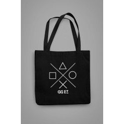 Game Icons Totebag | Gamer cadeau | geekchic | E-girl E-boy Bag | Black - One Size