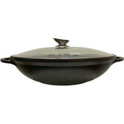 DeBlock wokpan Ø 36 cm diameter met glazen deksel - geschikt voor inductie - PFOA vrij