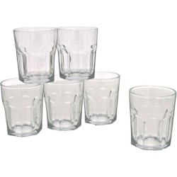 12x Stuks waterglazen/drinkglazen transparant 256 ml - Glazen - Drinkglas/waterglas/tumblerglas