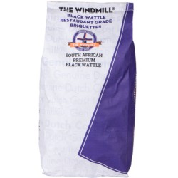 The Windmill Premium Black Wattle Briquettes 6 Kg Hout Zwart