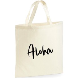 Aloha shopper | 10 Liter | Handtas | Strandtas | Tas | Cadeau | Gift | Print | Bedrukking | 40 x 40 CM