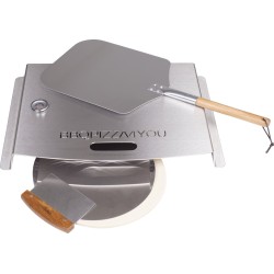 BBQPIZZA4YOU™ Gas BBQ Pizza Oven Set  Aluminium