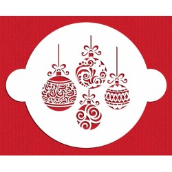 Designer Stencils Christmas Balls Top