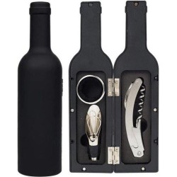 Aretica Wijn geschenk set 5 delig - Cadeau set - Schenktuit - Wijnstopper - Kurkentrekker - Anti-druipring en Foliesnijder - Mooie cadeauverpakking - Wijnfles