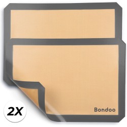 Bondoo Deegmat 40x30cm - 2X - Zwart