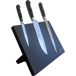 Van Berkel Mognetisch Messenblok - met: Santokumes 18cm - Vleesmes 21cm - Universeel mes 11cm