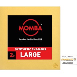 Momba Synthetische zeem XL - Voor het streeploos schoonmaken - Set van 2 stuks
