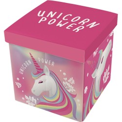 Zaska Opbergbox Unicorn 27 Liter 30 X 30 Cm Polyester Roze