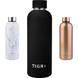 TIGR The Minimalist - Drinkfles - Thermosfles - RVS - 750ml - Zwart