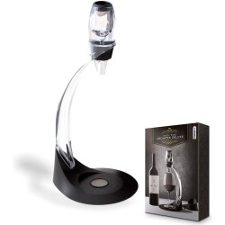 MikaMax Magic Wijn Decanteerder Deluxe - Incl. Standaard en Zeef - Vaatwasserbestendig - Decanter - Wijn Beluchter - Wijn Cadeau - Wijn Accessoires