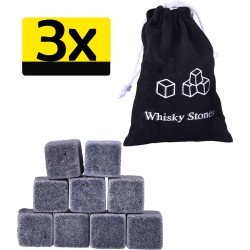 Whiskey Stones Whisky Stenen Set Luxe Herbruikbare IJsblokjes - 27 Stuks