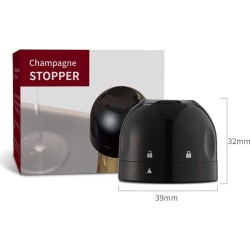 Champagnestopper- Professionele flesafdekking- Keukengereedschap- Siliconen- Roterend Slot- Verzegelde champagne Stopper