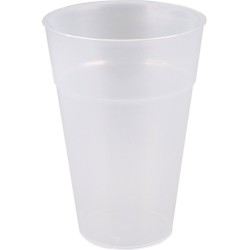 Bierglas, reusable, pP, 350ml, 116mm, transparant (50 stuks ) onbreekbaar.