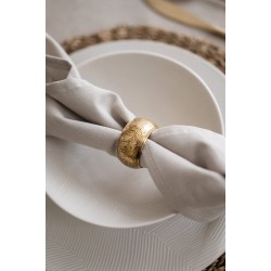 Servetringen (set) goud met olifant patroon | Servetring goud | Tafeldecoratie goud | Bruiloft decoratie | Tafel accessoire servetringen