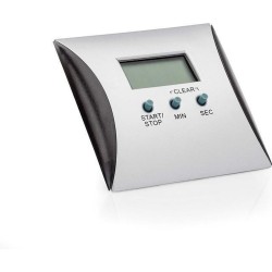 Timer Digital - ZILVER / ZWART