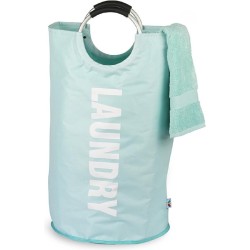 Wonair Wasmand – Waszak – Laundry basket - Opvouwbaar – Lichtblauw – 81L