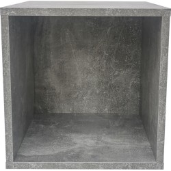 Opbergkubus Vakkie multifunctioneel vierkant - stapelbaar opbergsysteem - grijs industrieel beton look