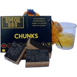 Rode Wijn - Whiskey Barrel chunks pakket | 2KG | Rookhout | Netzak |