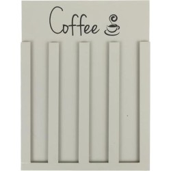 Houten coffee (koffie) cup houder grijs