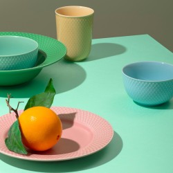 Lyngby Porcelain Rhombe Color beker 33cl sand