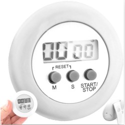 YUNICS® Kookwekker - Douche Timer - Digitaal - Inclusief Batterij - Wit