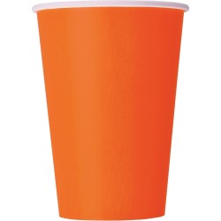 Unique Feestbekers Oranje 266 Ml 8 Stuks