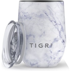 TIGR Cup - Drinkbeker - Thermosbeker - Koffie en Thee - 350ml - Wit Marmer