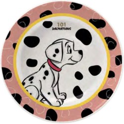 101 Dalmatiërs - set van 2 desertborden - roze - 19 cm