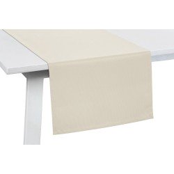 Pichler Luxe Tafelloper Mondo - Jaquard Gestreept - Wit - 50 x 150 cm