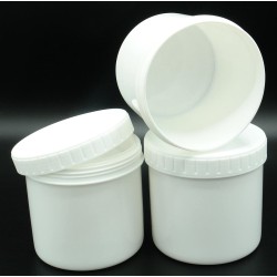 Potten 500ml Leeg 10 stuks - Lege Pot met Schroefdeksel en Binnendeksel - Zalfpot