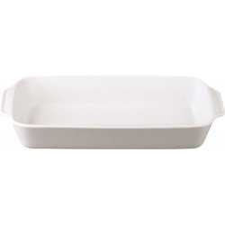 Apilco - Culinair - Moederdag - Schaal - Serveerschaal - Ovenschaal - Rechthoek - 33.0X17.5CM - Wit - Frans - Porselein - Set a 2 Stuks