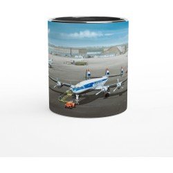Thijs Postma - TP Aviation Art - Mok 325ml - Lockheed L-1049 Super Constellation PH-LKC 1965