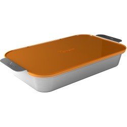 fervor braadslede met silicone deksel 42x22,2 cm