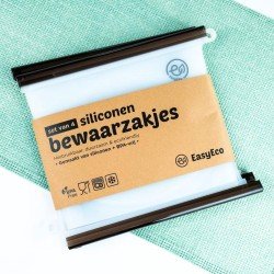 Siliconen bewaarzakjes - 4 stuks - Easyeco