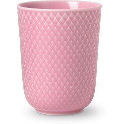 Lyngby Porcelain Rhombe Color beker 33cl roze