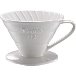 Cafe de Tiamo V60 Dripper 02 keramiek Wit