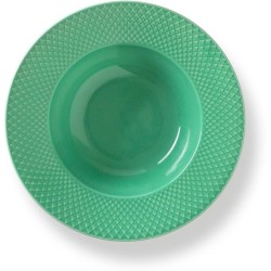 LYNGBY PORCELAIN RHOMBE COLOR DIEP BORD 24.5CM GROEN