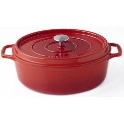 INVICTA Ovale braadpan - � 29 cm - Robijn - Alle warmtebronnen inclusief inductie