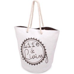 Norlander 6755 Paperbag Life & Living / Winkeltas / Strandtas / 46 x 37 x 37 cm / Grijs