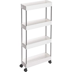 Nancy's Ada Trolley - Badkamertrolley - Keukentrolley - Wit - 40 x 12.5 x 86