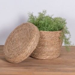 Mand Rotan - Bruin - Rond - Ø28cm - Middel - Mand Dorian - Giga Meubel