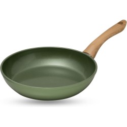 Just Vegan Koekenpan CeraVegan ECO 24 cm aluminium groen