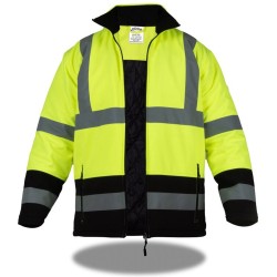 Rodopi® Winterjas Veiligheidsjas Reflecterend - Geel/Zwart - maat XXXL