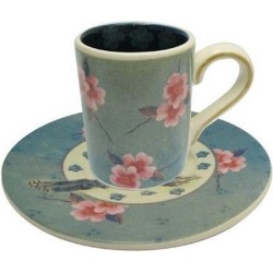 "Songbird green espresso cup, Disaster Designs"