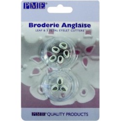 Broderie Leaf & 3 Petal  Eyelet Cutters PME