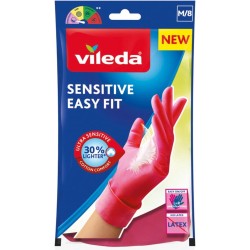 12x Vileda Handschoenen Sensitive Easy Fit Medium 1 paar