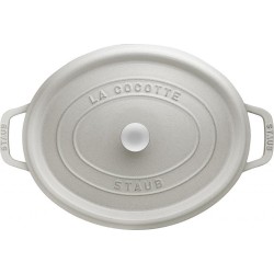 Ovale cocotte STAUB 11031107 White Truffle 31cm 5,5L