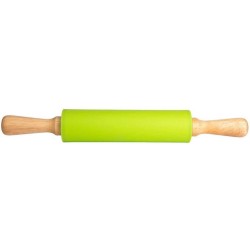 Deegroller antikleef - Houten handvat - 39 cm - Groen